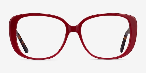 Mileva Burgundy Tortoise Acétate Montures de lunettes de vue
