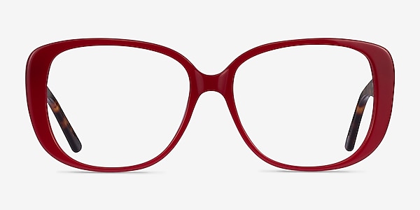 Mileva Burgundy Tortoise Acetate Eyeglass Frames