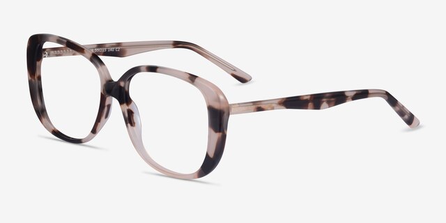 Mileva Ivory Tortoise AcetateEyeglass Frames from EyeBuyDirect, Angle View