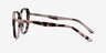 Mileva Ivory Tortoise AcetateEyeglass Frames from EyeBuyDirect, Side View