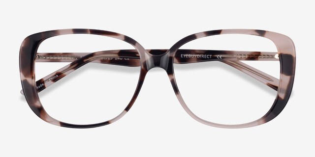 Mileva Ivory Tortoise AcetateEyeglass Frames from EyeBuyDirect, Closed View