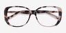 Mileva Ivory Tortoise AcetateEyeglass Frames from EyeBuyDirect, Closed View