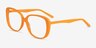 Mileva Orange AcetateEyeglass Frames from EyeBuyDirect, Angle View