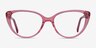 Cali Clear Pink AcetateEyeglass Frames from EyeBuyDirect, Front View