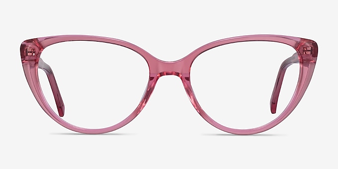 Cali Clear Pink Acetate Eyeglass Frames