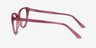 Cali Clear Pink AcetateEyeglass Frames from EyeBuyDirect, Side View