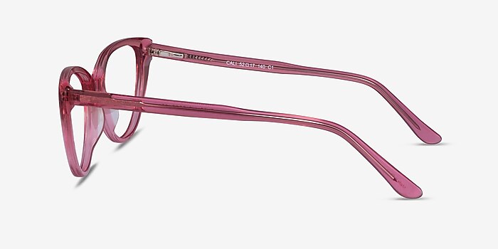 Cali Clear Pink Acetate Eyeglass Frames from EyeBuyDirect
