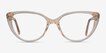 Cali Clear Yellow AcetateEyeglass Frames from EyeBuyDirect, Front View