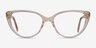 Cali Clear Yellow AcetateEyeglass Frames from EyeBuyDirect, Front View