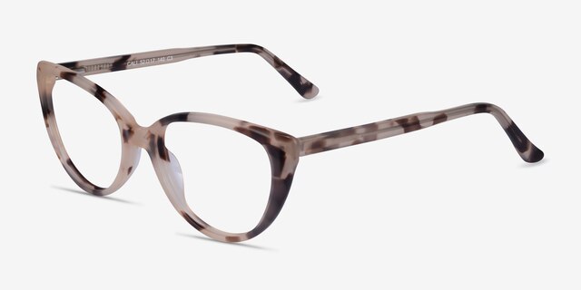 Cali Ivory Tortoise AcetateEyeglass Frames from EyeBuyDirect, Angle View