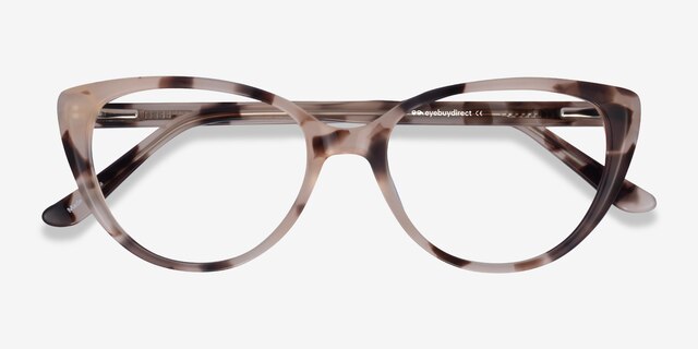Cali Ivory Tortoise AcetateEyeglass Frames from EyeBuyDirect, Closed View