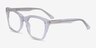 Cassie Clear AcetateEyeglass Frames from EyeBuyDirect, Angle View