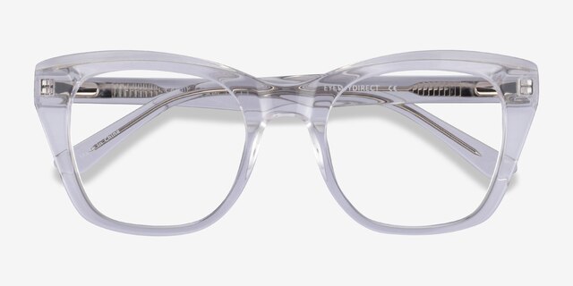 Cassie Clear AcetateEyeglass Frames from EyeBuyDirect, Closed View