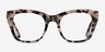 Cassie Écaille ivoire AcétateMontures de lunettes de vue d'EyeBuyDirect, Vue de Face