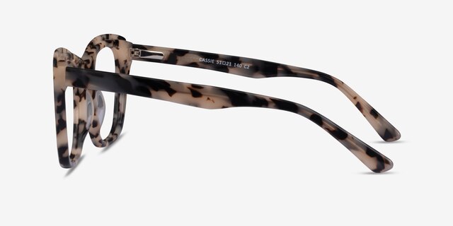 Cassie Écaille ivoire AcétateMontures de lunettes de vue d'EyeBuyDirect, Vue de Côté