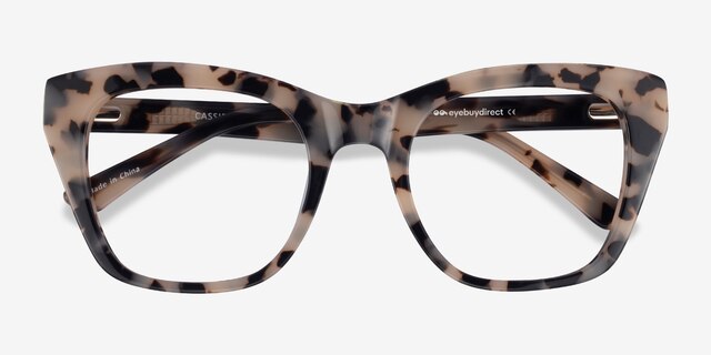 Cassie Écaille ivoire AcétateMontures de lunettes de vue d'EyeBuyDirect, Vue Rapprochée