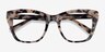 Cassie Écaille ivoire AcétateMontures de lunettes de vue d'EyeBuyDirect, Vue Rapprochée