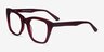 Cassie Burgundy AcetateEyeglass Frames from EyeBuyDirect, Angle View