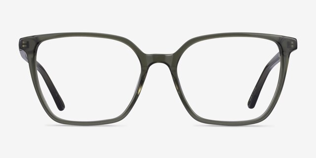 Nobel Clear Green AcetateEyeglass Frames from EyeBuyDirect, Front View