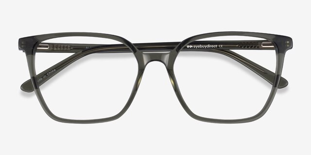 Nobel Clear Green AcetateEyeglass Frames from EyeBuyDirect, Closed View