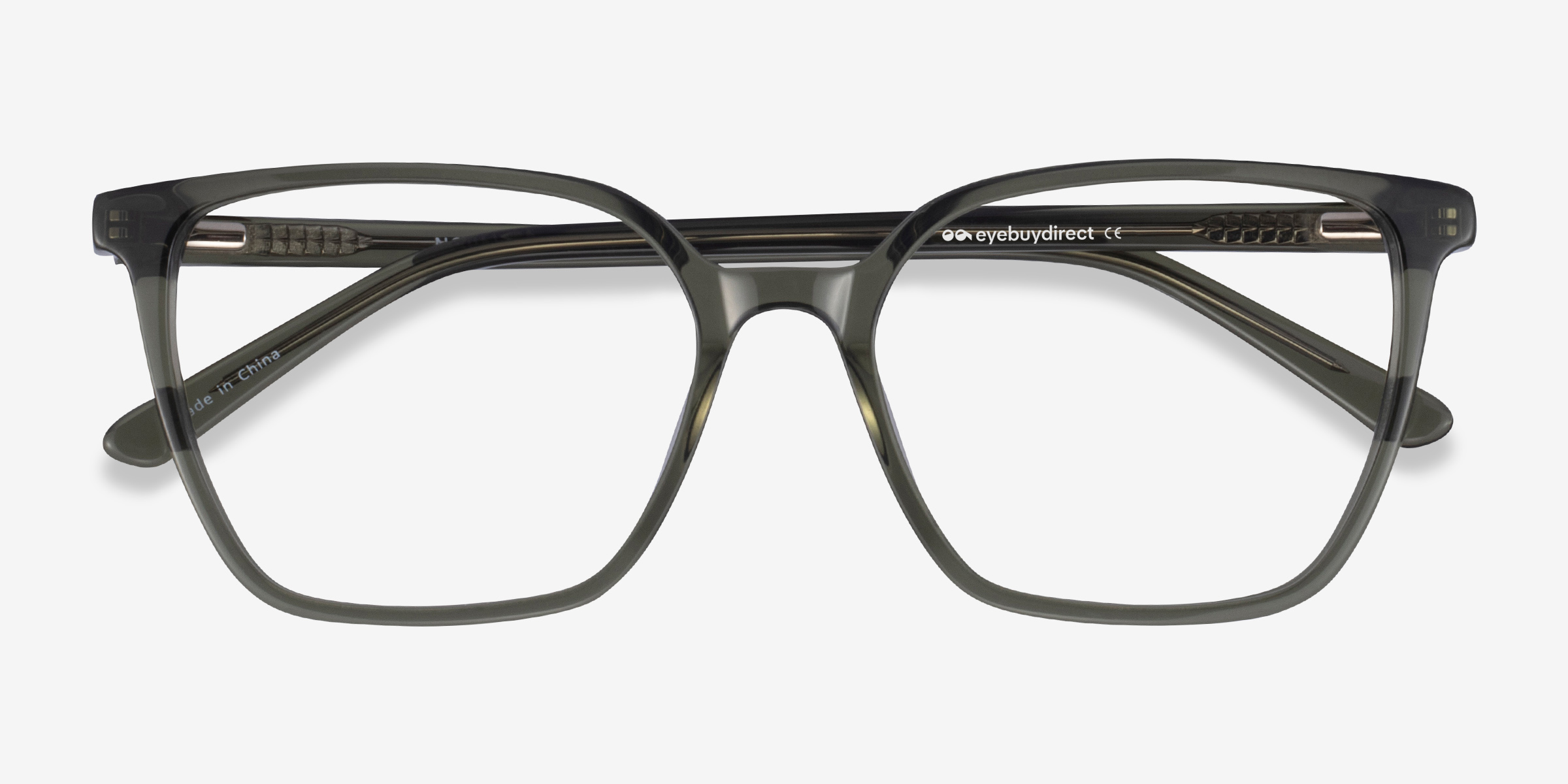 Nobel Square Clear Green Full Rim Eyeglasses Eyebuydirect Canada