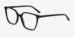 Nobel Black AcetateEyeglass Frames from EyeBuyDirect, Angle View