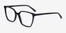 Nobel Black AcetateEyeglass Frames from EyeBuyDirect, Angle View