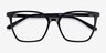Nobel Black AcetateEyeglass Frames from EyeBuyDirect, Closed View