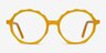 Anemone Clear Yellow AcetateEyeglass Frames from EyeBuyDirect, Front View