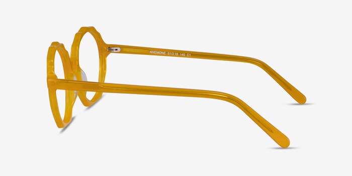 Anemone Clear Yellow Acetate Eyeglass Frames from EyeBuyDirect