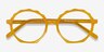 Anemone Clear Yellow AcetateEyeglass Frames from EyeBuyDirect, Closed View