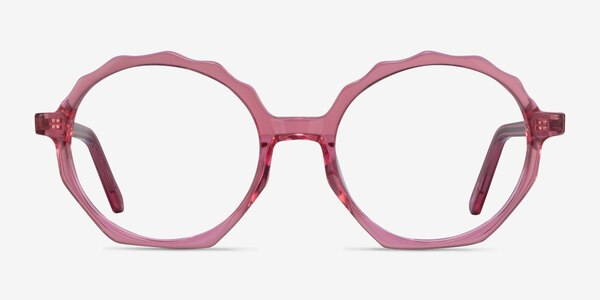 Anemone Clear Pink Acetate Eyeglass Frames