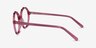 Anemone Clear Pink AcetateEyeglass Frames from EyeBuyDirect, Side View