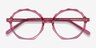 Anemone Clear Pink AcetateEyeglass Frames from EyeBuyDirect, Closed View