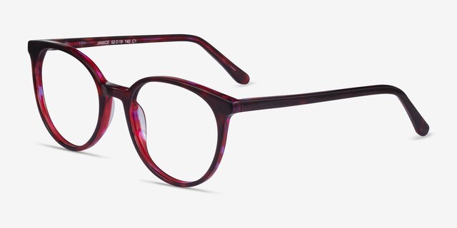 Janice Floral AcetateEyeglass Frames from EyeBuyDirect, Angle View