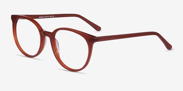 Janice Brown AcetateEyeglass Frames from EyeBuyDirect, Angle View