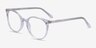 Janice Clear AcetateEyeglass Frames from EyeBuyDirect, Angle View