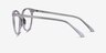 Janice Clear AcetateEyeglass Frames from EyeBuyDirect, Side View