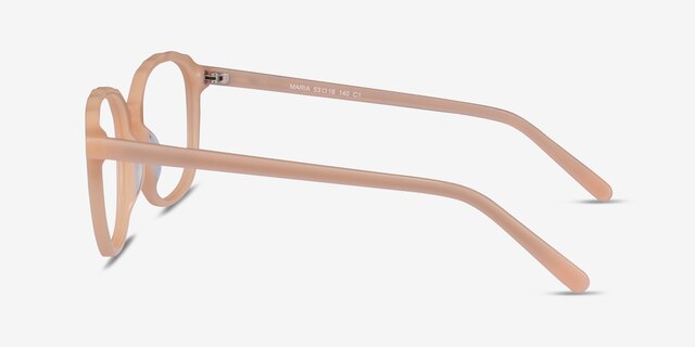 Maria Clear Nude AcetateEyeglass Frames from EyeBuyDirect, Side View