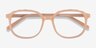 Maria Clear Nude AcetateEyeglass Frames from EyeBuyDirect, Closed View