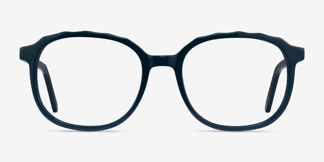 Maria Teal AcetateEyeglass Frames from EyeBuyDirect, Front View