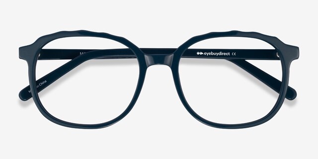 Maria Teal AcetateEyeglass Frames from EyeBuyDirect, Closed View