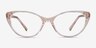 Twinkle Clear Brown AcetateEyeglass Frames from EyeBuyDirect, Front View