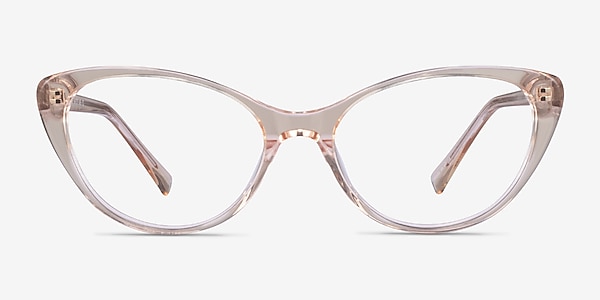 Twinkle Clear Brown Acetate Eyeglass Frames