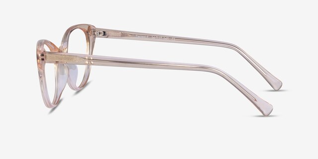Twinkle Clear Brown AcetateEyeglass Frames from EyeBuyDirect, Side View