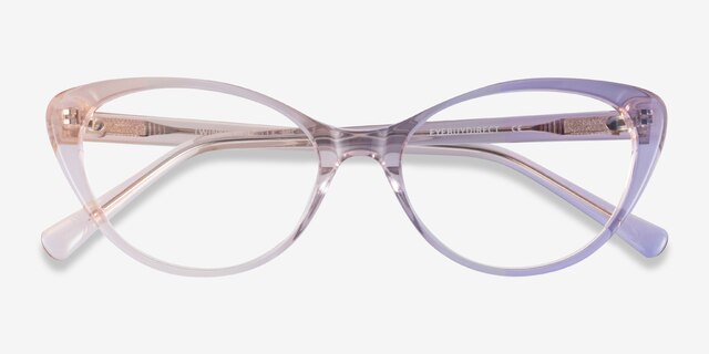 Twinkle Clear Brown AcetateEyeglass Frames from EyeBuyDirect, Closed View