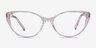 Twinkle Clear Pink AcétateMontures de lunettes de vue d'EyeBuyDirect, Vue de Face