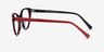 Twinkle Red AcetateEyeglass Frames from EyeBuyDirect, Side View