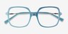 Domingo Blue AcetateEyeglass Frames from EyeBuyDirect, Closed View