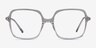 Domingo Clear Gray AcetateEyeglass Frames from EyeBuyDirect, Front View